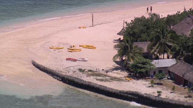 Scenery of a remote tropical island