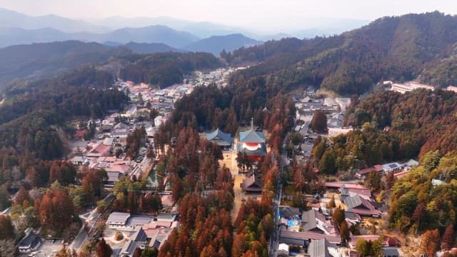 Scenic view of a mountain village