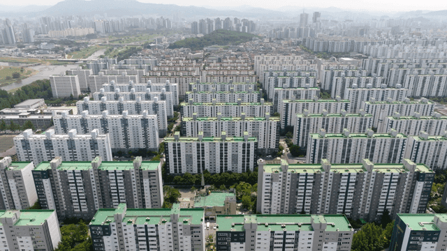 Expansive view of city with high-rise apartments