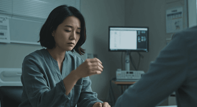 People talking in a doctor’s office