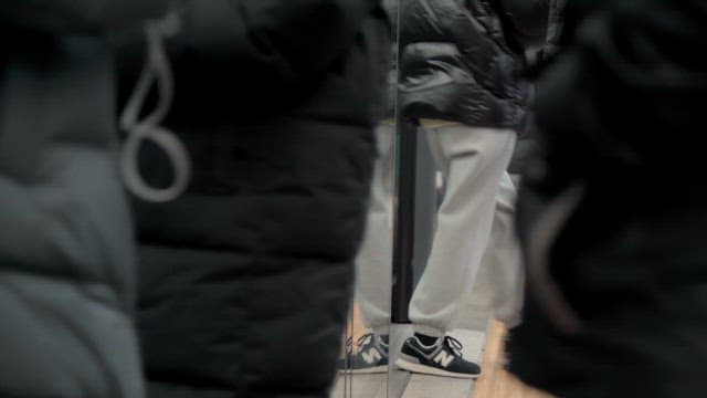 People moving on subway platform