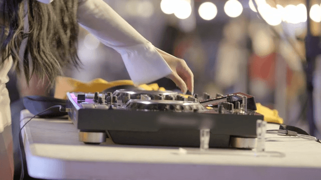 DJ performing at a lively event