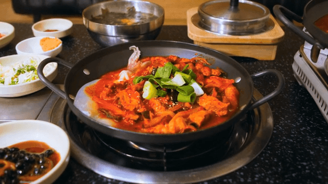 야채가 들어간 오삼불고기