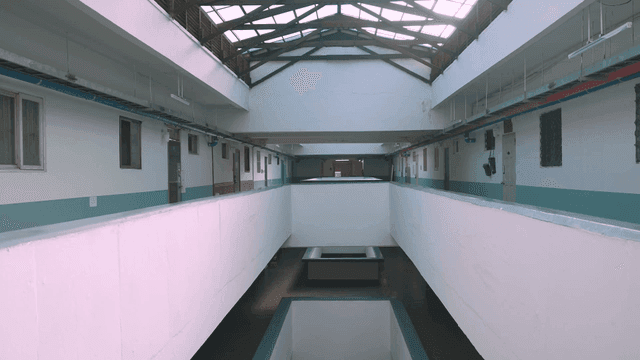 Empty corridor in a modern building