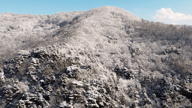 Snow-covered mountain landscape