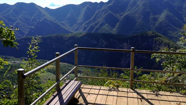 Lush mountain views from the observatory