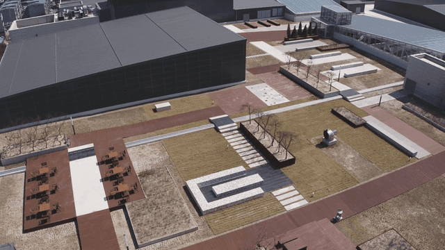 현대적인 옥상 정원