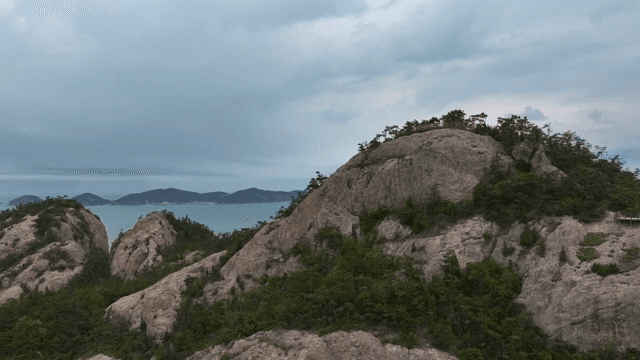 Rocky mountain landscape with greenery