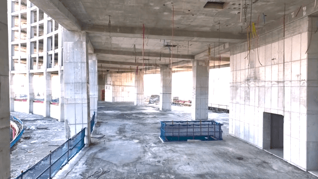 Unfinished building under construction