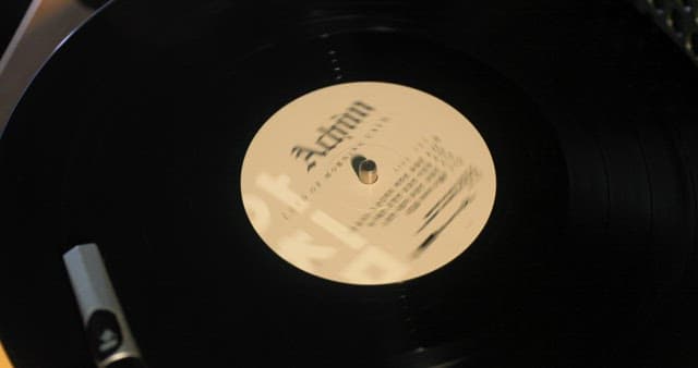 Spinning Vinyl Record