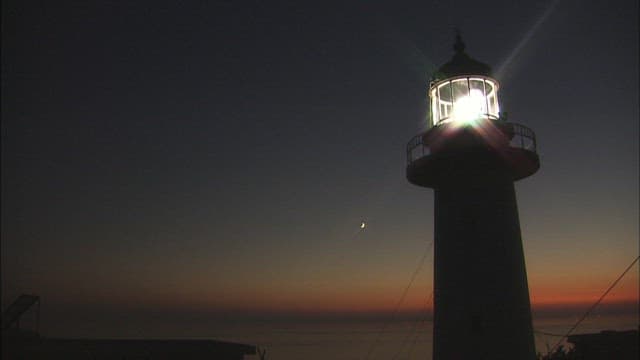 Lighthouse Beacon at Twilight