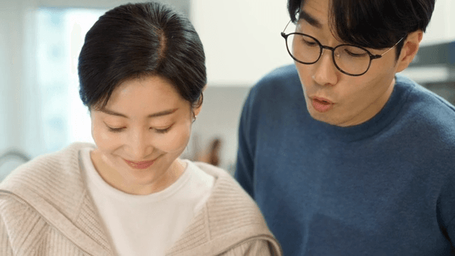 Couple preparing a meal in the kitchen