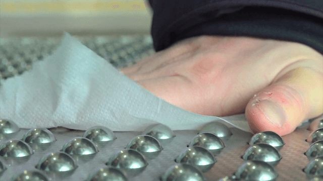 먼지 흡입 매트에서 나오는 바람