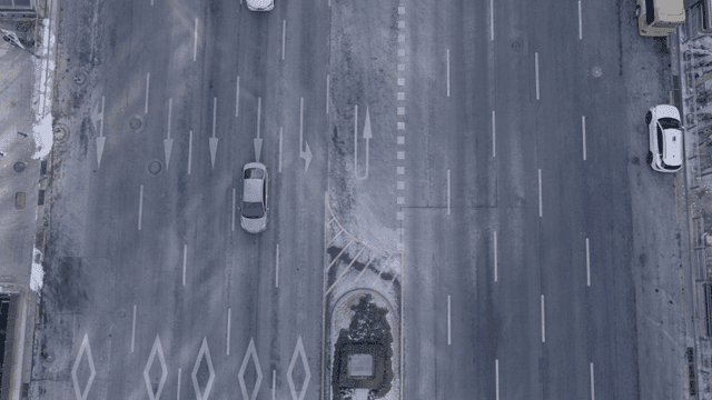 Vehicles moving on road