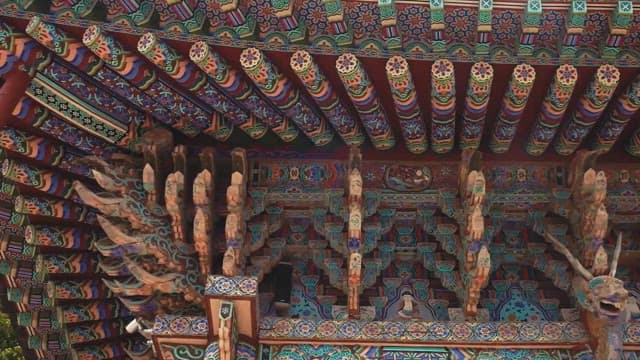 Detailed Architecture of a Traditional Korean Temple