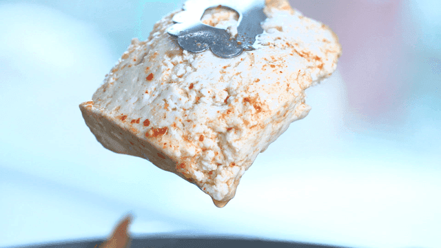 Tofu lifted from tofu stew