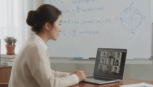 선생님이 설명하는 온라인 수업