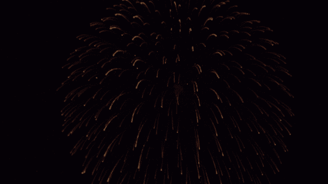 밤하늘을 밝히는 화려한 불꽃놀이