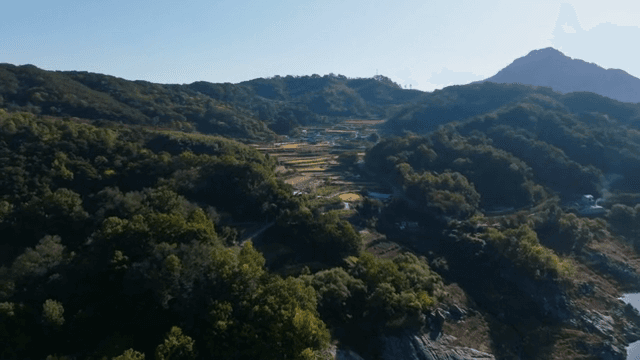 푸른 산과 고요한 강