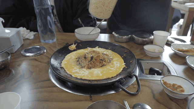 Fried Rice with Cheese and Egg