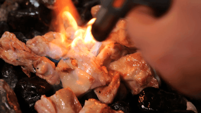 Torch-grilled charcoal-grilled chicken galbi