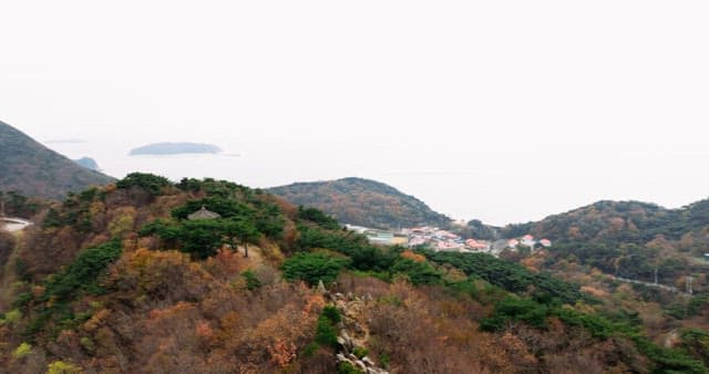 Coastal View from the Mountains during Autumn