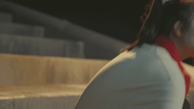 Girl wakes up after discovering something on the stairs