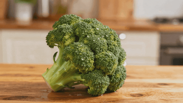 물방울이 맺힌 신선한 브로콜리