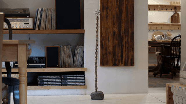 빈티지 장식이 있는 아늑한 실내