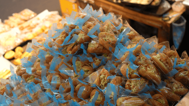 Various sandwiches wrapped in plastic