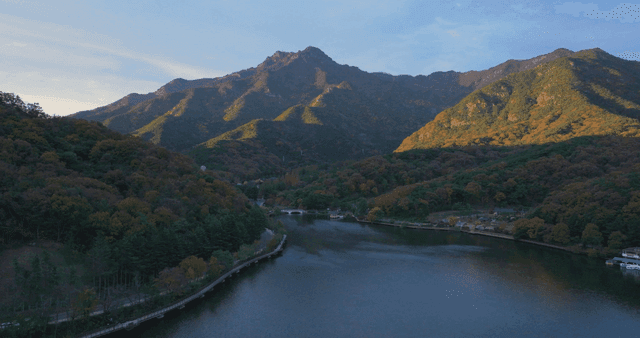 Serene mountain landscape with a lake