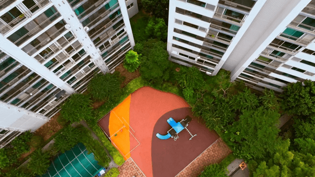 놀이터가 있는 아파트 단지