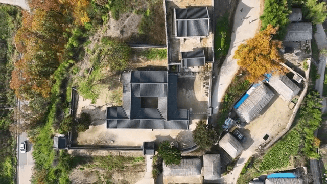 Traditional Korean house surrounded by nature