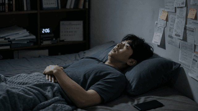 Man who can't sleep at night