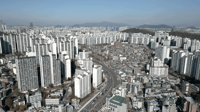 Expansive view of a modern cityscape