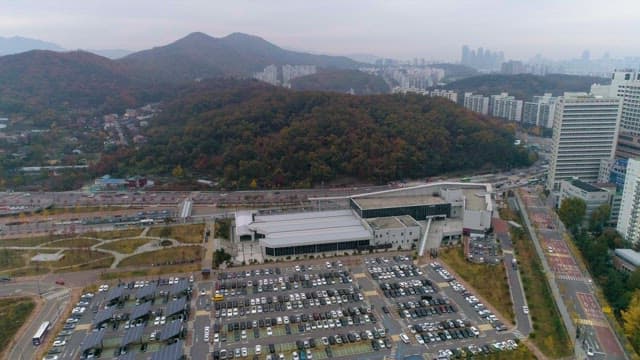 Urban Landscape with Buildings and Roads