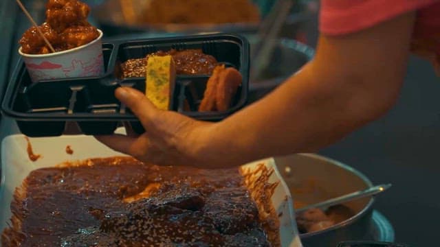 Generous Serving of Street Food at the Market