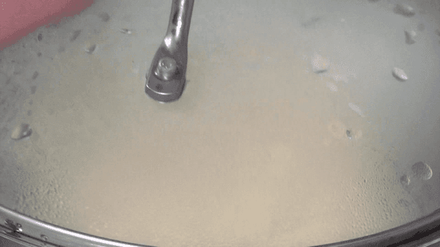 Steamed ramen noodles on a pot steamer