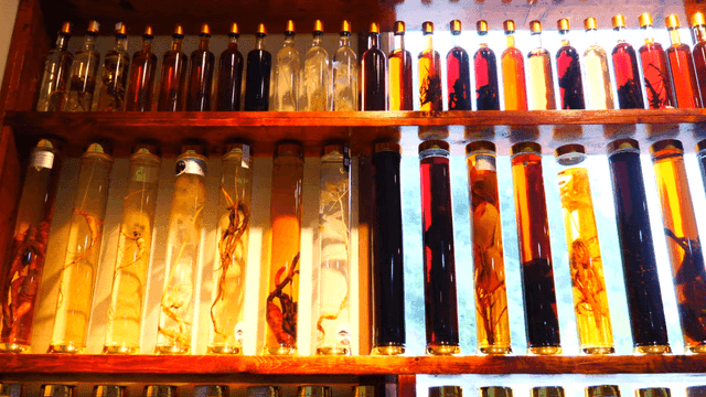 Displayed Old Infusion Liquors