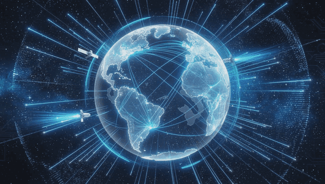 우주에서 위성과 함께하는 디지털 지구