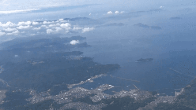 해안가와 바다의 항공 뷰