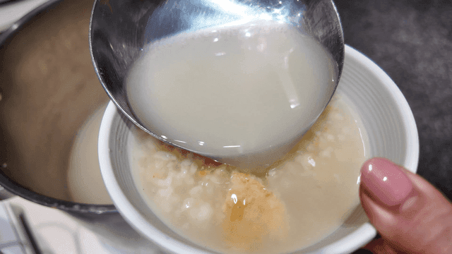 Sungnyung served in bowl