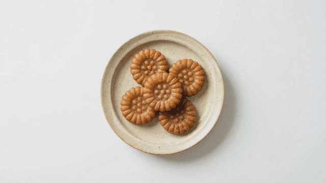 Traditional yakgwa served on plate